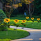 LED Solar Sunflower Garden Lights With 1 Or 3 Heads For Outdoor Landscape Decor 4