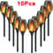 Solar Flame Torch Lights Flickering Waterproof Outdoor Garden And Pathway Decor Set 11