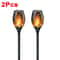 Solar Flame Torch Lights Flickering Waterproof Outdoor Garden And Pathway Decor Set 6