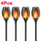 Solar Flame Torch Lights Flickering Waterproof Outdoor Garden And Pathway Decor Set 8