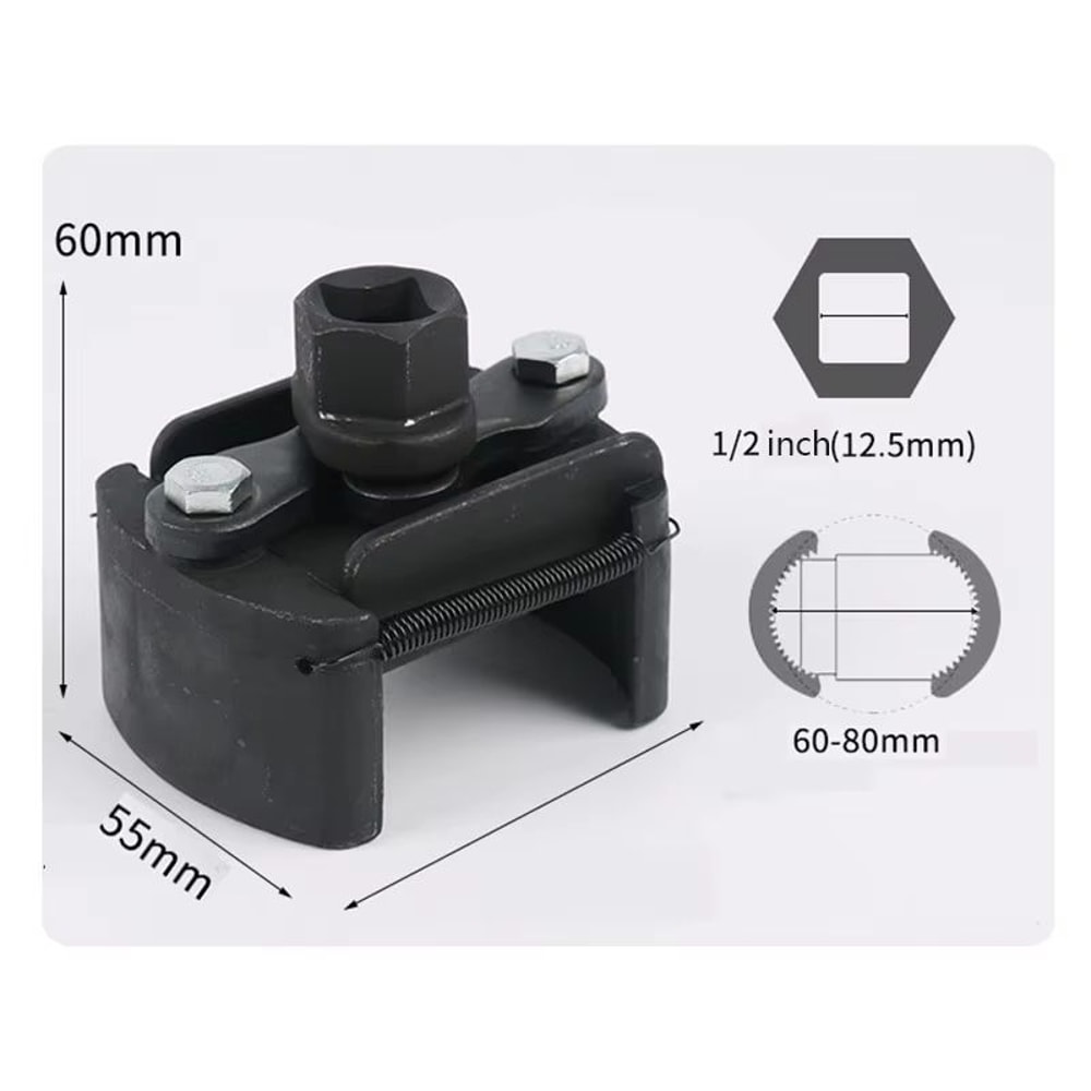 Adjustable Two Jaw Oil Filter Wrench 236315in Quick Release Automotive Repair Tool 5