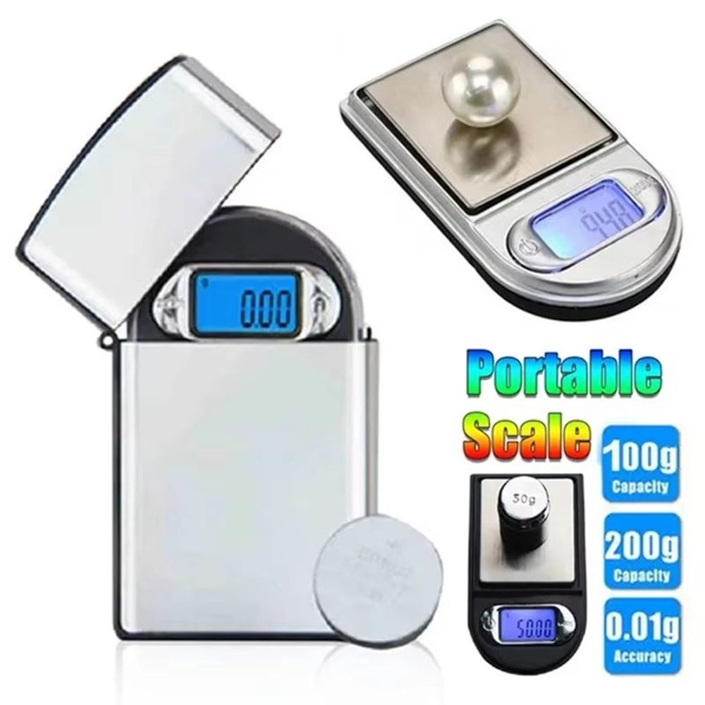 Mini Pocket Digital Precision Scale 000035oz Accuracy For Jewelry Reloading And Kitchen Use 0