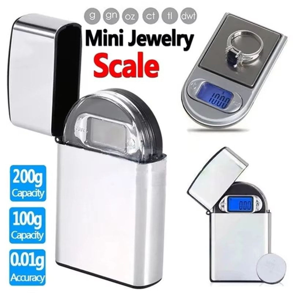 Mini Pocket Digital Precision Scale 000035oz Accuracy For Jewelry Reloading And Kitchen Use 1