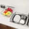 Retractable Sink Drain Rack Adjustable Dish And Produce Washing Basket For Kitchen Sink 2
