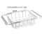 Retractable Sink Drain Rack Adjustable Dish And Produce Washing Basket For Kitchen Sink 7