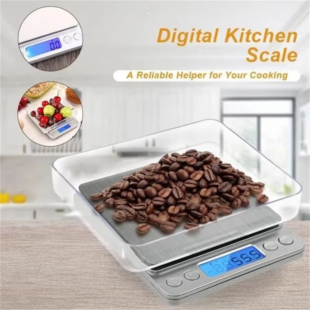 Mini Pocket Digital Kitchen Scale Precision Jewelry And Food Scale With Backlit LCD 3