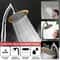 High Pressure Handheld Shower Head 4in Or 6in 360 Adjustable Rainfall Sprayer 0