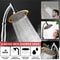 High Pressure Handheld Shower Head 4in Or 6in 360 Adjustable Rainfall Sprayer 0