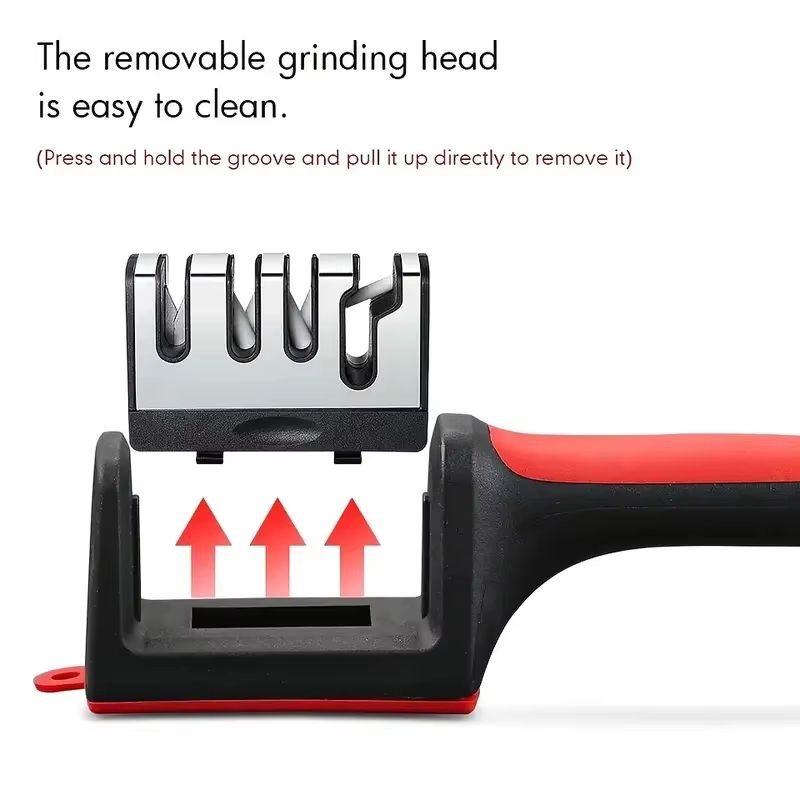 4Stage Multifunctional Knife Sharpener Portable Kitchen And Outdoor Sharpening Tool 3