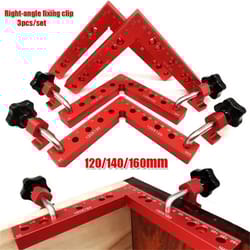 3-piece 90 degree l-shaped woodworking corner clamps carpenter square fixture set