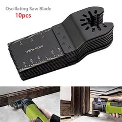 10-piece oscillating saw blade set 1.34in universal multi tool blades for wood metal and plastic