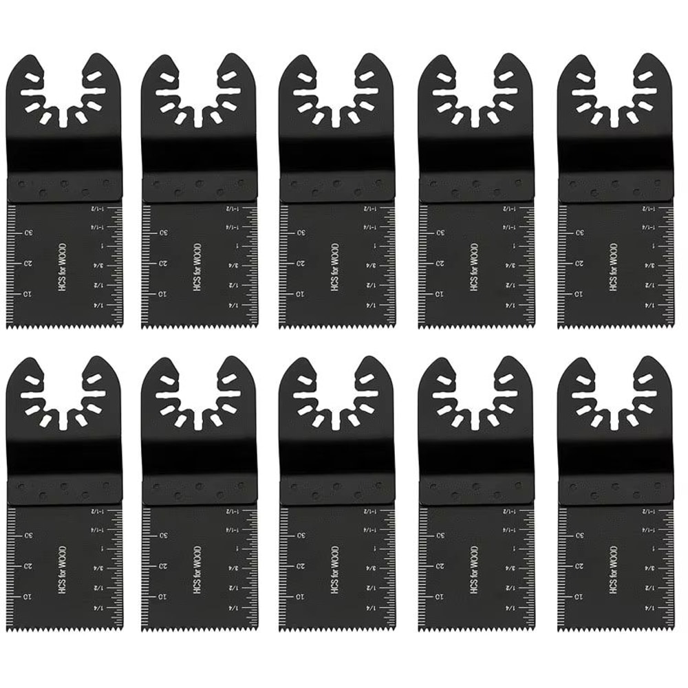 10Piece Oscillating Saw Blade Set 134in Universal Multi Tool Blades For Wood Metal And Plastic 6
