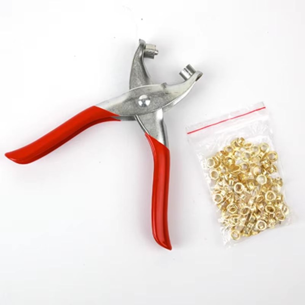 Grommet Eyelet Plier Kit Manual Hole Punch Tool Set For Leather Sewing And DIY Projects 6