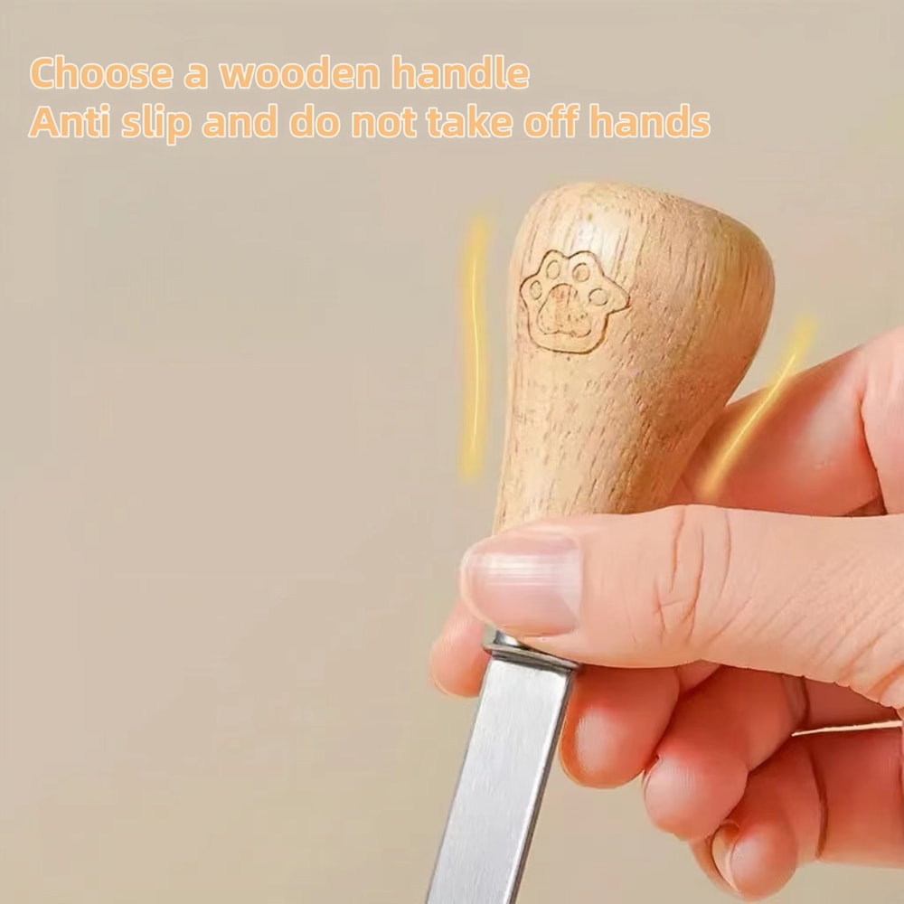 Stainless Steel Potato Ricer And Garlic Press With Wooden Handle For Smooth Mashed Potatoes And Bab 1