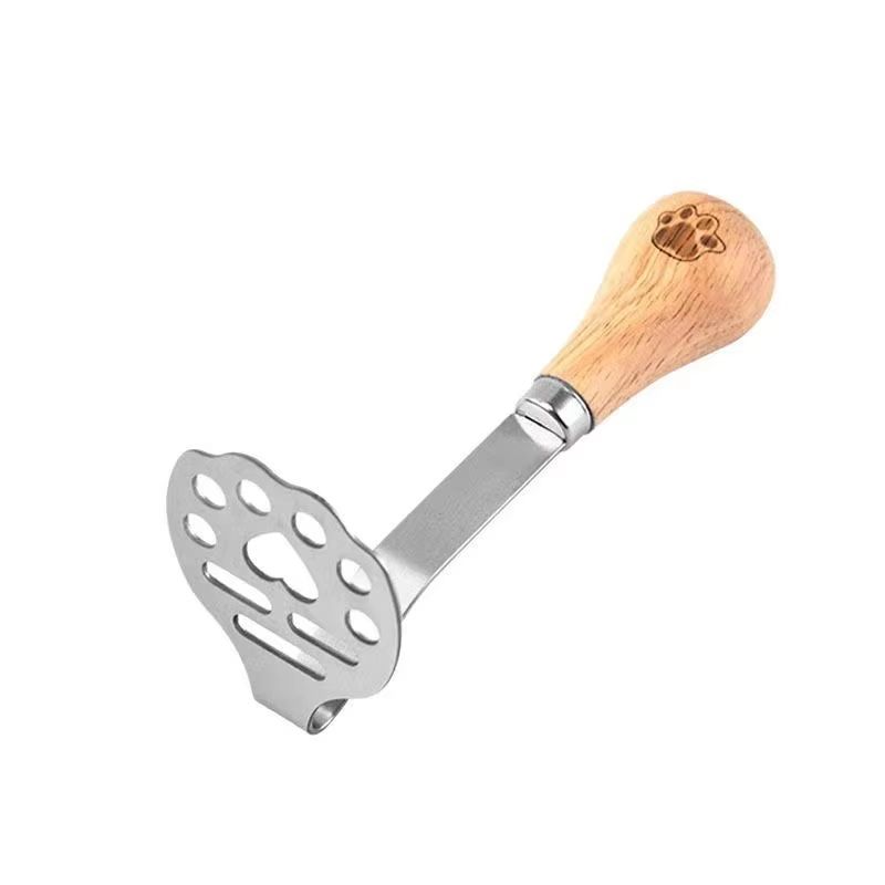 Stainless Steel Potato Ricer And Garlic Press With Wooden Handle For Smooth Mashed Potatoes And Bab 6