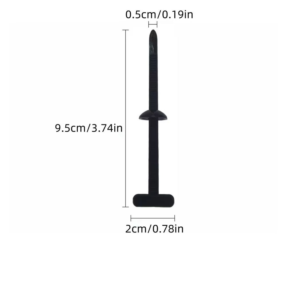 UV Resistant Nylon Cable Tie Buckle SelfLocking Zip Tie Fasteners With Pin And Button For Quick Rep 5