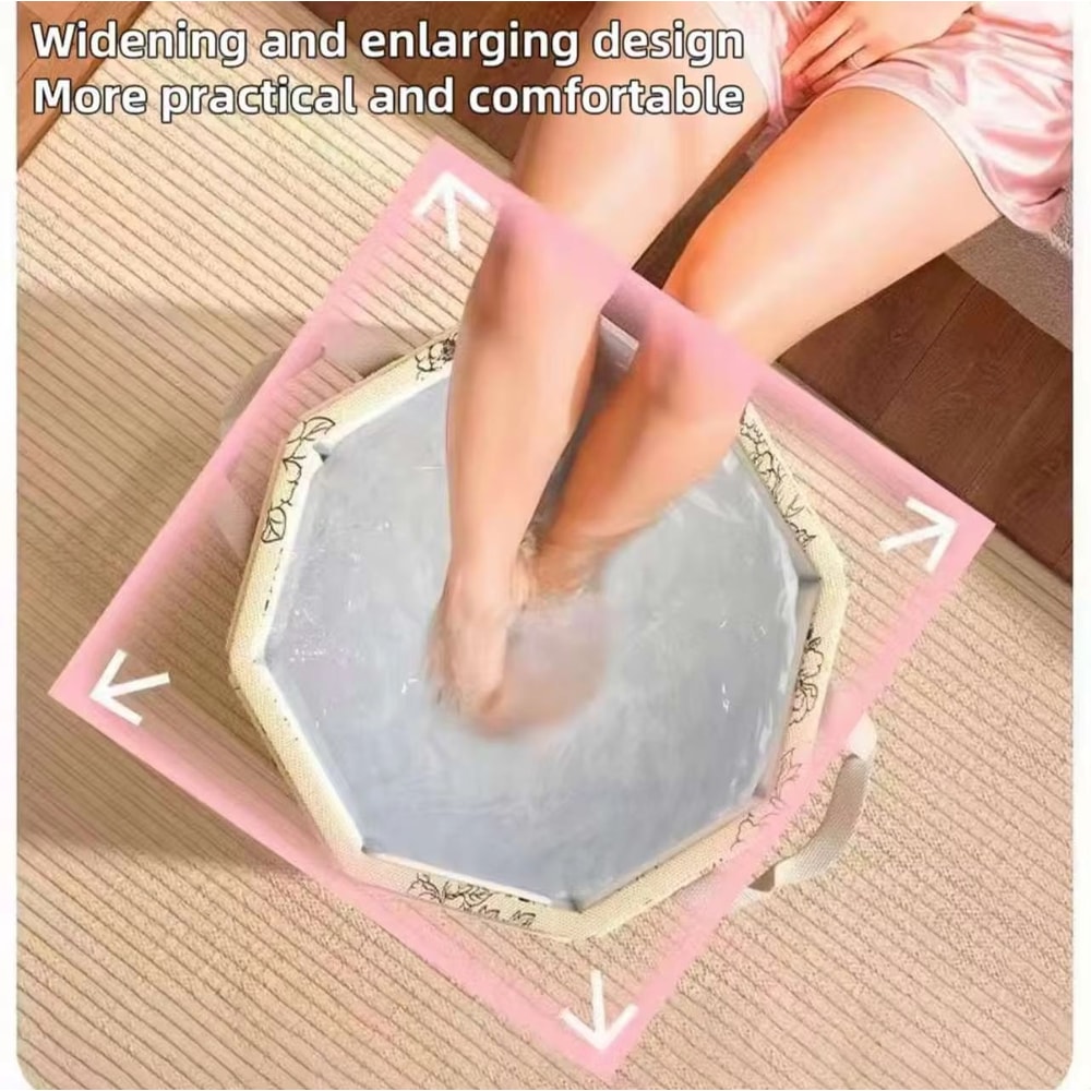 Insulated Foldable Foot Bath Tub CalfHigh Portable Foot Soaking Bag For Home And Travel 2