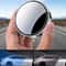 2PCS Suction Cup Blind Spot Mirror 360 Degree Adjustable Wide Angle Convex Mirrors For Safer Lane C 1