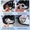 2PCS Suction Cup Blind Spot Mirror 360 Degree Adjustable Wide Angle Convex Mirrors For Safer Lane C 4