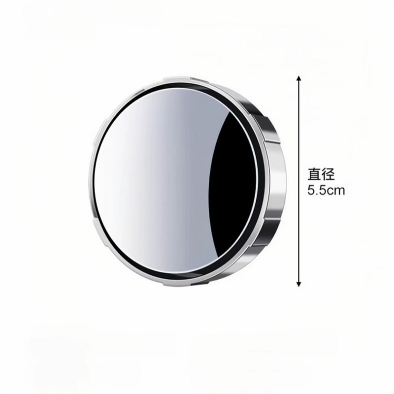 2PCS Suction Cup Blind Spot Mirror 360 Degree Adjustable Wide Angle Convex Mirrors For Safer Lane C 5