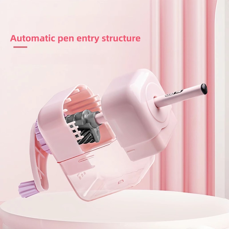 MultiFunctional Hand Crank Pencil Sharpener For School And Office Supplies 4