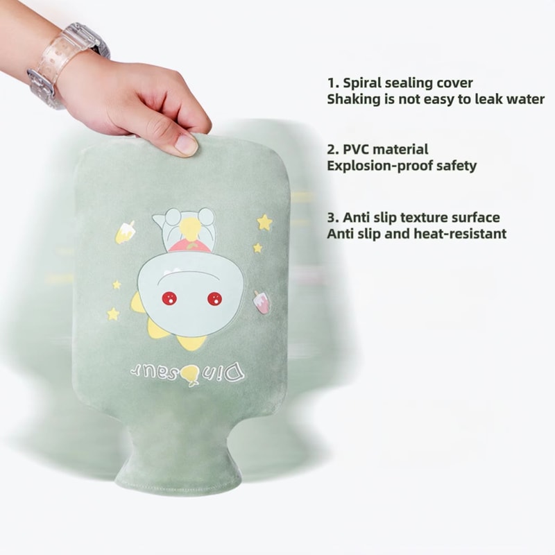 Thick PVC Insulated Hot Water Bottle ExplosionProof For LongLasting Warmth And HotCold Therapy 1