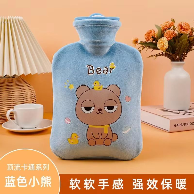 Thick PVC Insulated Hot Water Bottle ExplosionProof For LongLasting Warmth And HotCold Therapy 6