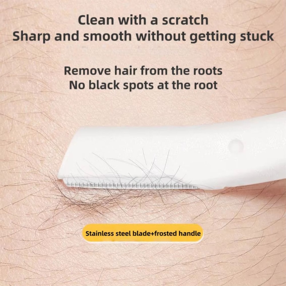 3Piece Stainless Steel Eyebrow Razor Set Portable Eyebrow Trimmer And Safety Eyebrow Shaper Tool Fo 4