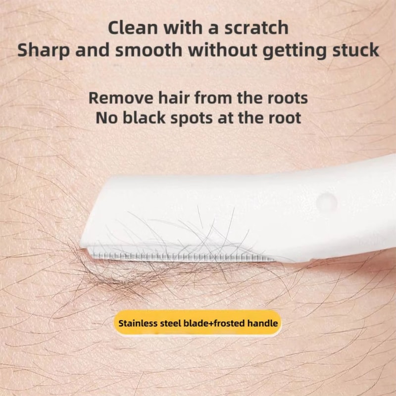 3Piece Stainless Steel Eyebrow Razor Set Portable Eyebrow Trimmer And Safety Eyebrow Shaper Tool Fo 4