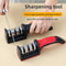 3 Stage Hand Crank Kitchen Knife Sharpener With Non Slip Base For Fast Safe Sharpening 3