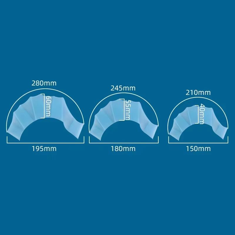 Silicone Swim Hand Paddles For Men Women And Kids WideAngle Stroke Technique Trainer For Pool Train 2