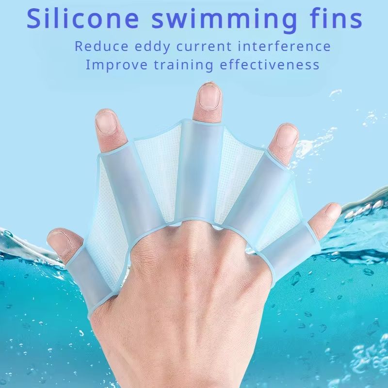 Silicone Swim Hand Paddles For Men Women And Kids WideAngle Stroke Technique Trainer For Pool Train 4