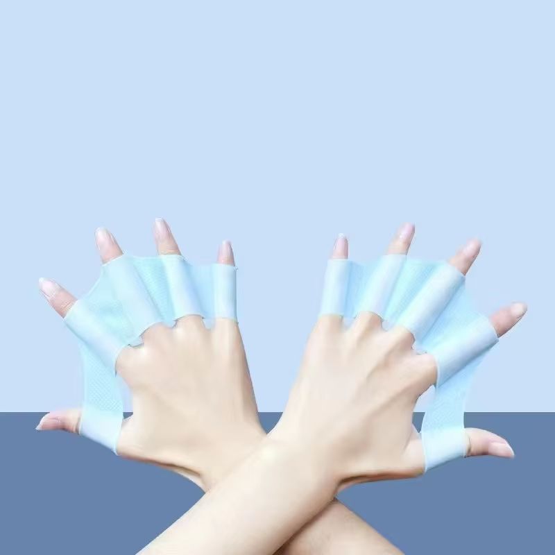 Silicone Swim Hand Paddles For Men Women And Kids WideAngle Stroke Technique Trainer For Pool Train 8