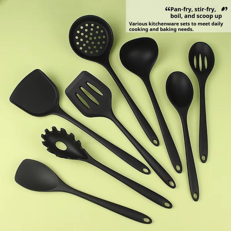 NonstickSafe Silicone Kitchen Utensil Set With Spatula Soup Ladle And Slotted Spoon 148PCS 0