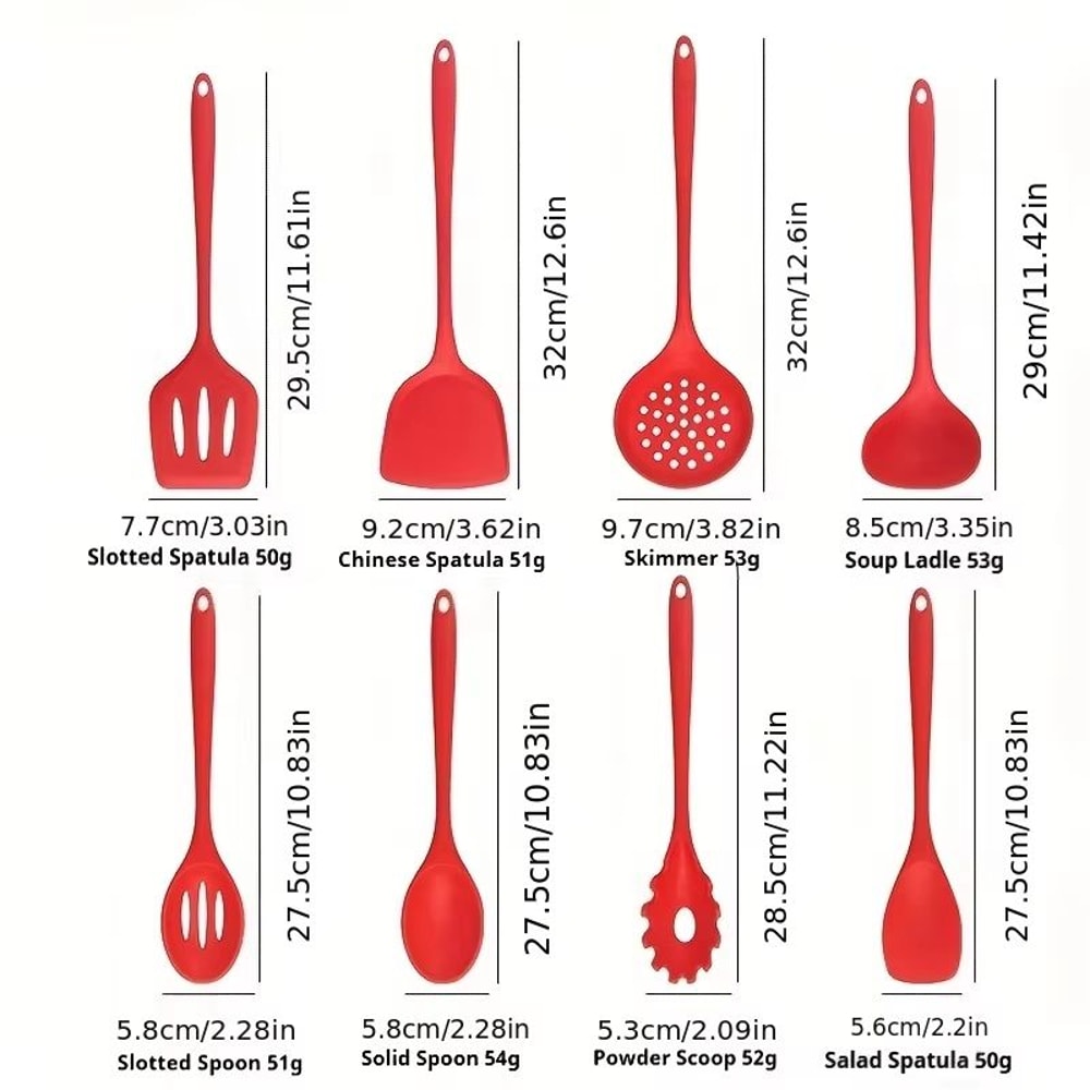 NonstickSafe Silicone Kitchen Utensil Set With Spatula Soup Ladle And Slotted Spoon 148PCS 2