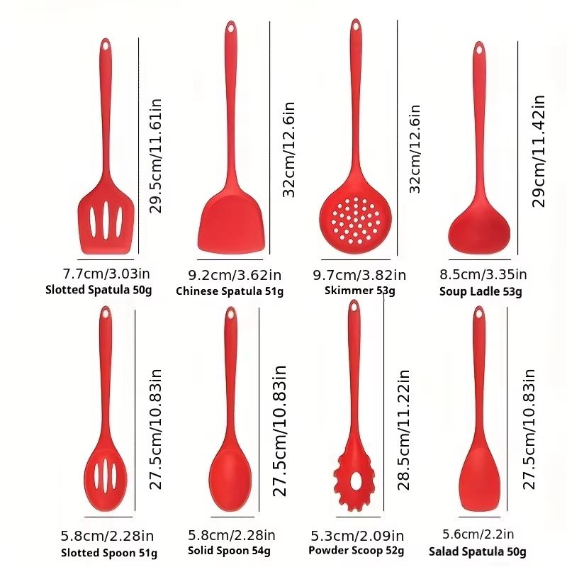 NonstickSafe Silicone Kitchen Utensil Set With Spatula Soup Ladle And Slotted Spoon 148PCS 2