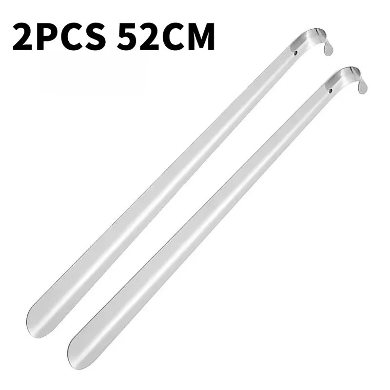 52cm 2047in Extra Long Stainless Steel Shoe Horn Long Handle Shoe Lifter And Remover Tool 4