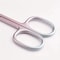 Coral Pink Ambidextrous Cuticle Scissors Extra Fine Curved Precision Manicure Tool 3