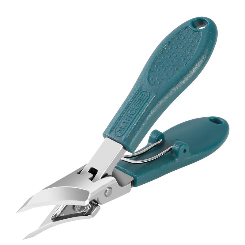 AntiSplash Slanted Nail Clipper Heavy Duty Toenail Clippers For Thick Hard Nails Portable Nail Trim 6