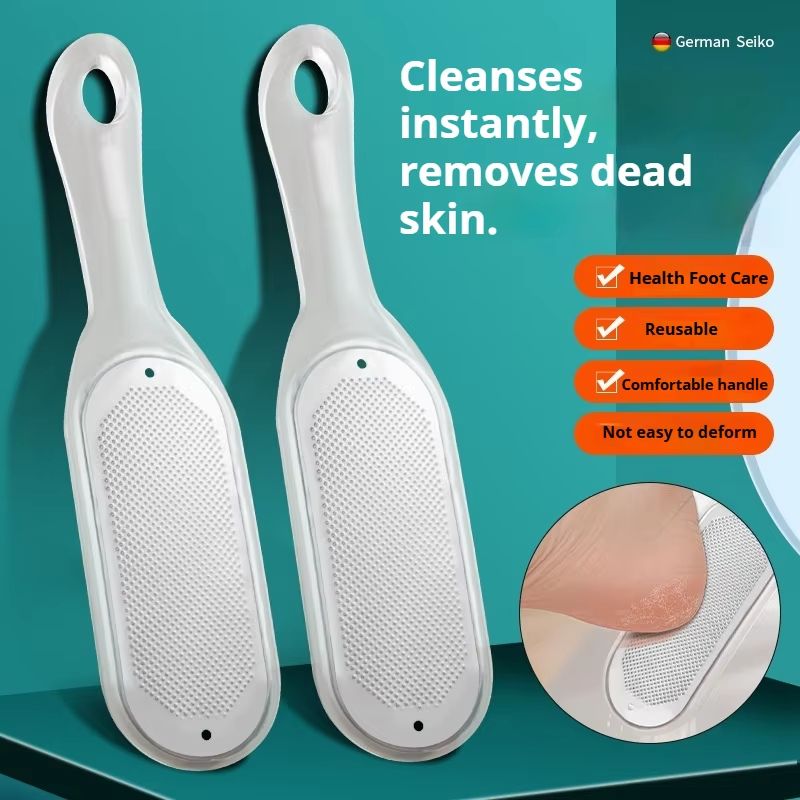 Double Sided Stainless Steel Foot File Pedicure Tools Set Heel Exfoliating Callus Remover And Brush 0