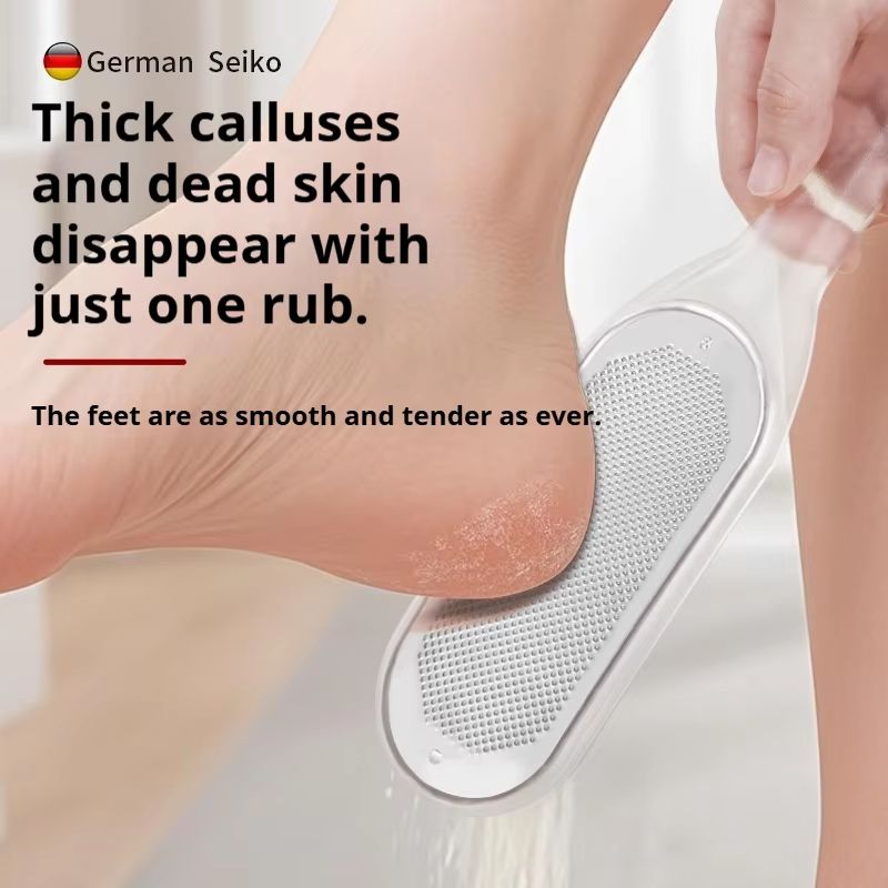 Double Sided Stainless Steel Foot File Pedicure Tools Set Heel Exfoliating Callus Remover And Brush 4