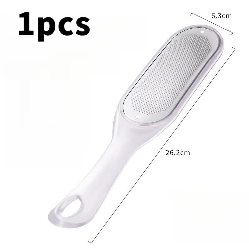 Double Sided Stainless Steel Foot File Pedicure Tools Set Heel Exfoliating Callus Remover And Brush 6