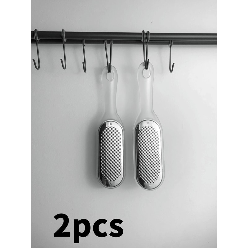 Double Sided Stainless Steel Foot File Pedicure Tools Set Heel Exfoliating Callus Remover And Brush 7