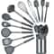 12Piece 360 Rotating Base Silicone Kitchen Utensil Set HeatResistant NonToxic Cooking And Baking To 0