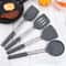 12Piece 360 Rotating Base Silicone Kitchen Utensil Set HeatResistant NonToxic Cooking And Baking To 4