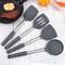 12Piece 360 Rotating Base Silicone Kitchen Utensil Set HeatResistant NonToxic Cooking And Baking To 4
