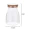 KEMORELA Glass Airtight Canister With Wood Lid For Tea Coffee And Kitchen Storage 6