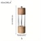 KEMORELA Premium Acrylic Salt And Pepper Grinder Set With Adjustable Wooden Shakers 6