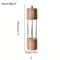 KEMORELA Premium Acrylic Salt And Pepper Grinder Set With Adjustable Wooden Shakers 7