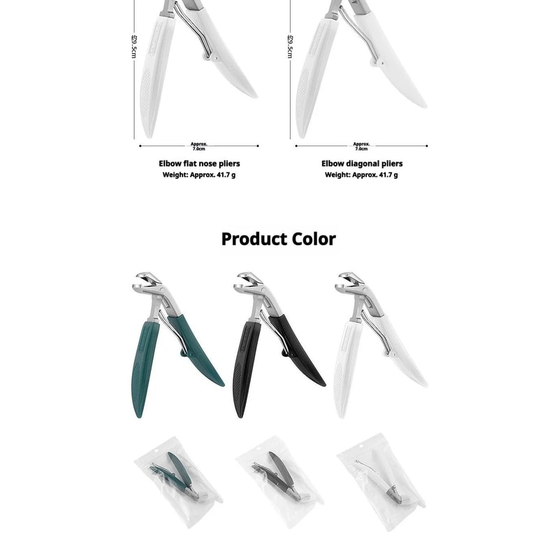 Pointed Tip Ingrown Toenail Clippers Precision Nail Cutter for Dead Skin and Toenail Care